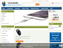 Tablet Screenshot of cartuchalia.com